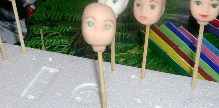 Шаг №4 МК Как нарисовать лицо куколке от Annula