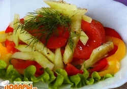 Рецепт: Овощной салат по-венгерски  