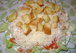 Рецепт: Салат "Цезарь"