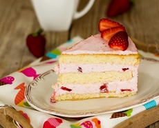 Рецепт: Торт "Клубничная нежность"