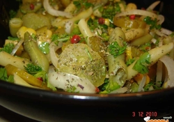 Рецепт: Салат из стручковой фасоли