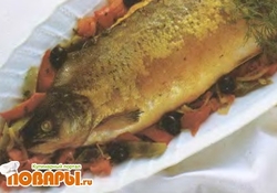 Рецепт: Фаршированный лосось