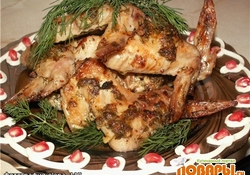 Рецепт: Запечённые крылья "Маргарита"