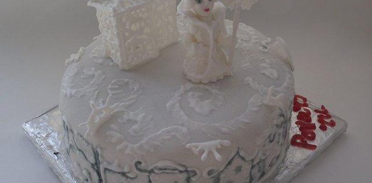 Шаг №9 Торт "Белоснежная сказка" от Вредина 