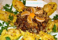 Пирог "картофельный подсолнух"