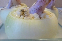 Шаг 2: Голени отчистить от кожи, посолить, …