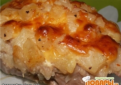 Рецепт: Свинина "Ананасовое наслаждение"