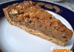 Рецепт: Тарт с орехами и сгущенкой