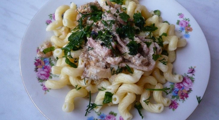 Морской коктейль с пастой