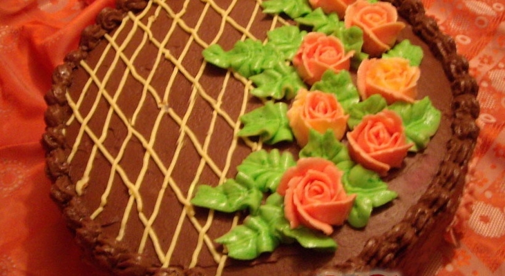 Торт "По мотивам "Сникерса"