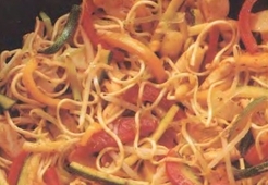 Поджарка из курицы и черной фасоли