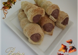 Рецепт: Трубочки с шоколадным кремом