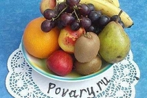 Шаг 1: Нам понадобятся фрукты: бананы,апельсины,груша,яблоко,виноград,киви.