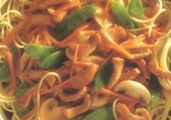 Рецепт: Свинина по-восточному с пастой