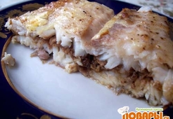 Рыбное филе, фаршированное орехами