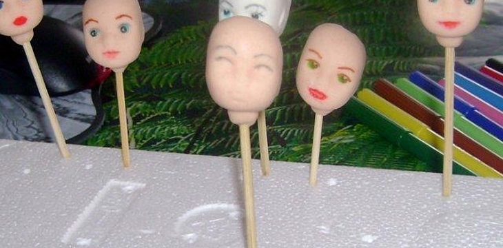 Шаг №3 МК Как нарисовать лицо куколке от Annula