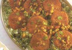 Рецепт: Фалафель со шпинатом и фисташками