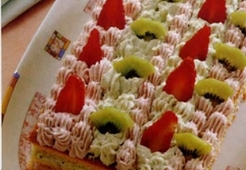 Разноцветный торт