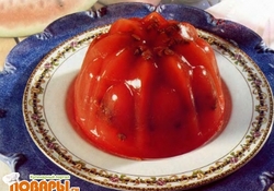 Рецепт: Десерт из арбуза