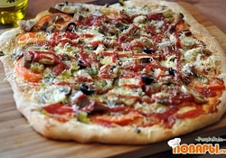 Рецепт: Пицца на сырном тесте