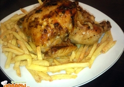 Рецепт: Цыплёнок в пакете для запекания