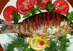 Рецепт: Карась запеченый