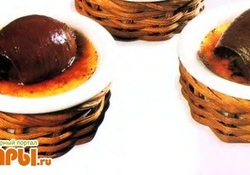 Рецепт: Крем-брюле с мягким апельсиновым шоколадом