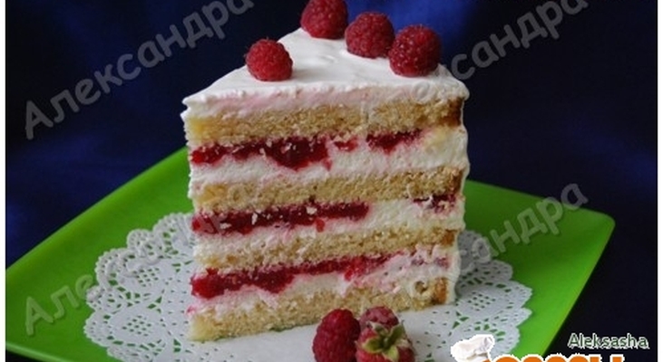 Торт "Малиновая нежность"