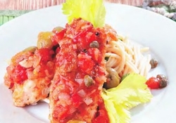 Рецепт: Треска в итальянском соусе