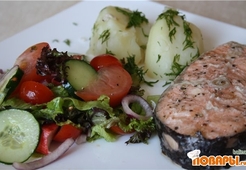 Семга запеченная в фольге