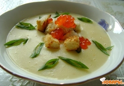 Рецепт: Сырно-овощной суп-пюре