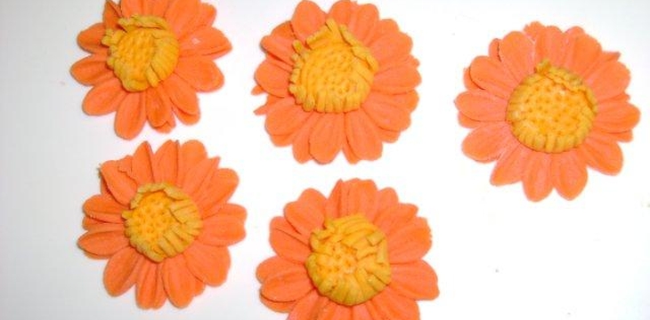 Шаг №4 МК Герберы от Annula