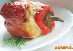 Рецепт:  Запеченый фаршированный перец