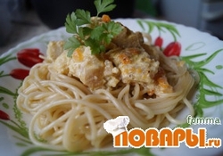 Рецепт: Рыба (треска) в сметане